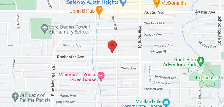 map of 1029 ROCHESTER AVENUE